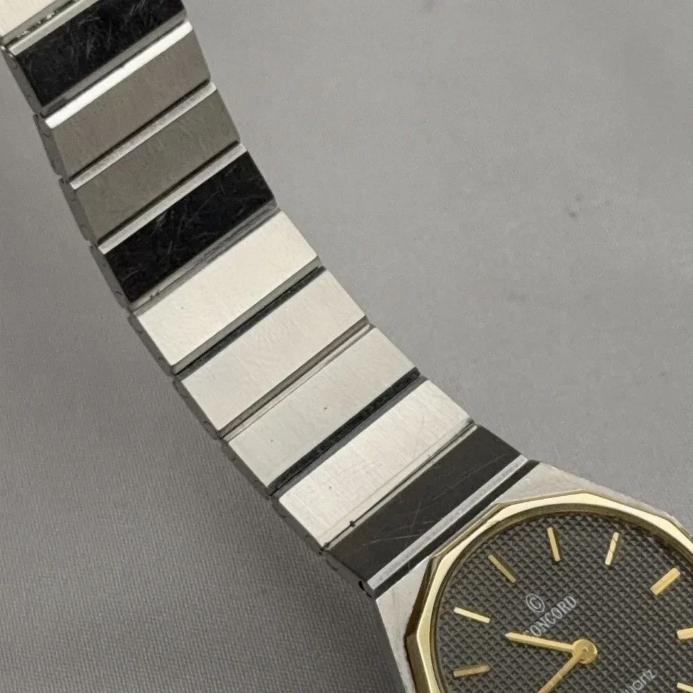 Concord Mariner SG 18K Gold Stainless Steel Ladies 23mm Quartz Watch Box Working